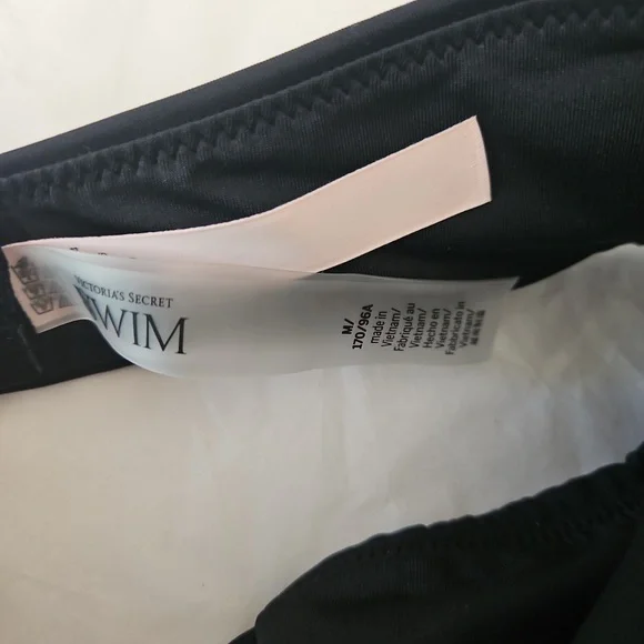 NWT Victoria Secret Black Strappy Bikini Set Top Size M Bottoms size S - Picture 6 of 17